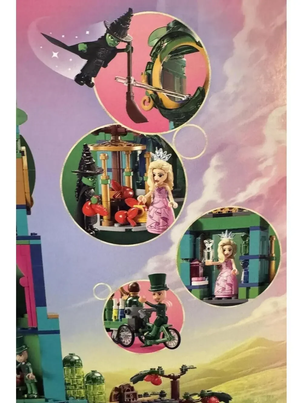 LEGO Wicked WELCOME TO EMERALD CITY 75684 Toy Building Kit Elphaba Glinda Oz New